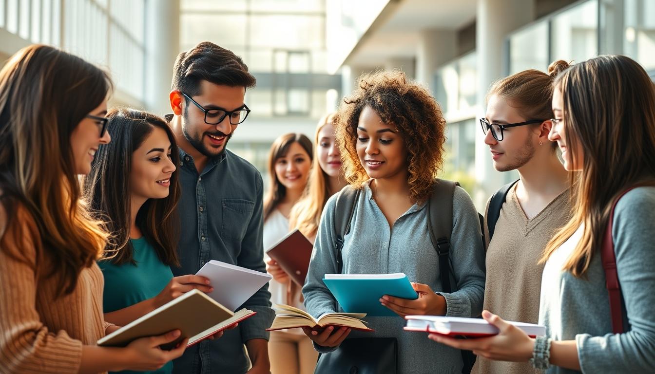 Modern university campus for students